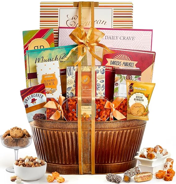 Broadway Basketeers Ultimate Gift Basket with Gourmet Foods Snacks & Sweets