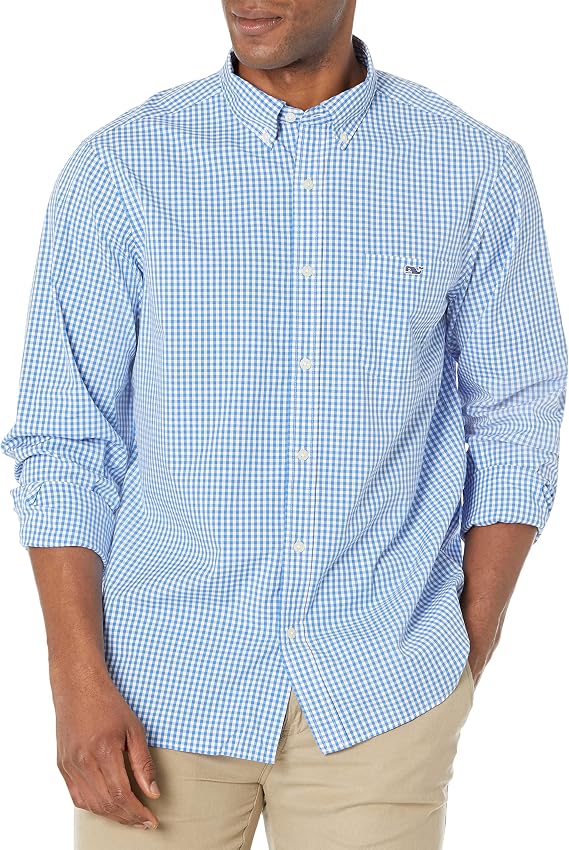 Vineyard Vines Men's Classic Fit Poplin Button-Down Shirt
