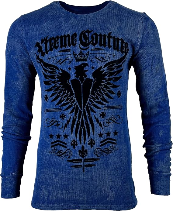 Xtreme Couture by Affliction Men's Thermal Shirt Intensity
