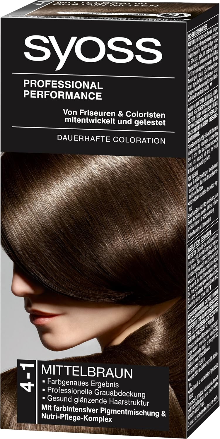 Syoss 4-1 Hair Dye Medium Brown Level 3