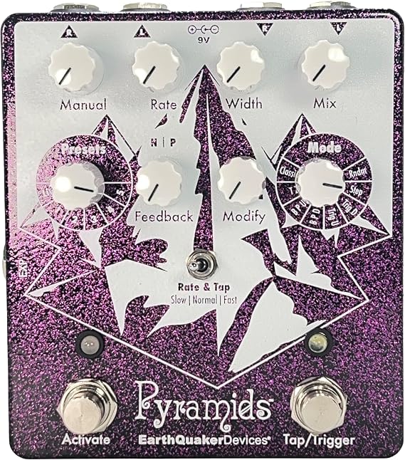Earthquaker Devices Pyramids Stereo Flanger (Purple Sparkle)