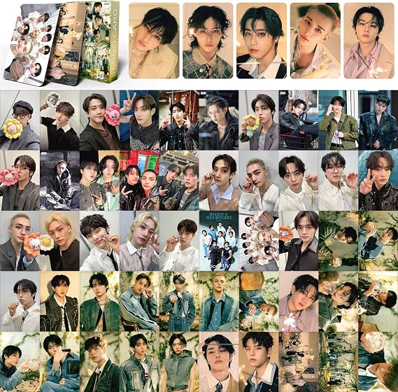 Stray Kids Photocards, 55pcs Stray Kids Lomo Cards, SKZ 2025 《Hollow》New Album Cards, Must-Have for Fans